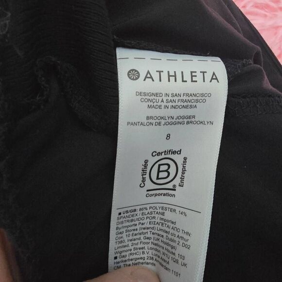 ATHLETA BLACK BROOKLYN MID RISE JOGGER - Picture 5 of 5